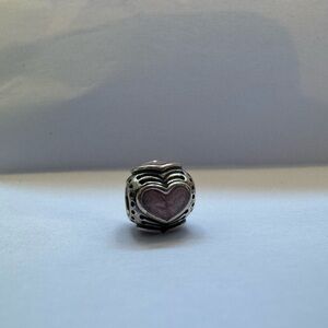 Original PANDORA charm with pink hearts